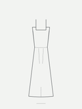 Technical sketch of the Gansevoort Column Dress