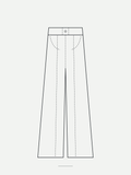 Technical sketch of the Highline Wide-Leg Trouser